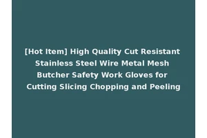 [Hot Item] High Quality Cut Resistant Stainless Steel Wire Metal Mesh Butcher Safety Work Gloves for Cutting Slicing Chopping and Peeling