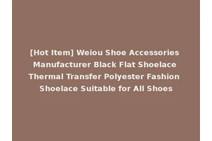 [Hot Item] Weiou Shoe Accessories Manufacturer Black Flat Shoelace Thermal Transfer Polyester Fashion Shoelace Suitable for All Shoes