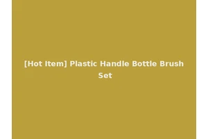 [Hot Item] Plastic Handle Bottle Brush Set