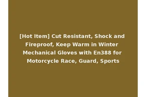 [Hot Item] Cut Resistant, Shock and Fireproof, Keep Warm in Winter Mechanical Gloves with En388 for Motorcycle Race, Guard, Sports