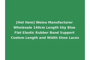 [Hot Item] Weiou Manufacturer Wholesale 140cm Length Sky Blue Flat Elastic Rubber Band Support Custom Length and Width Shoe Laces