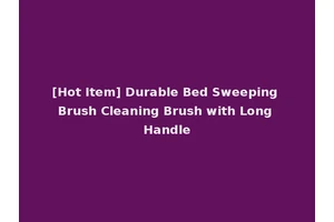 [Hot Item] Durable Bed Sweeping Brush Cleaning Brush with Long Handle