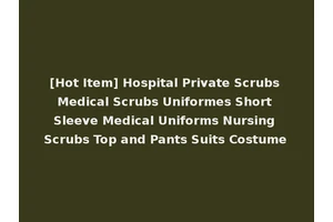 [Hot Item] Hospital Private Scrubs Medical Scrubs Uniformes Short Sleeve Medical Uniforms Nursing Scrubs Top and Pants Suits Costume