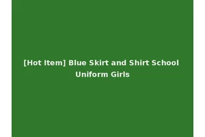 [Hot Item] Blue Skirt and Shirt School Uniform Girls