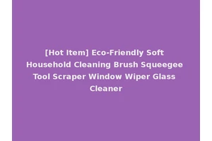[Hot Item] Eco-Friendly Soft Household Cleaning Brush Squeegee Tool Scraper Window Wiper Glass Cleaner