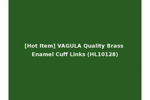 [Hot Item] VAGULA Quality Brass Enamel Cuff Links (HL10128)