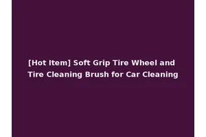 [Hot Item] Soft Grip Tire Wheel and Tire Cleaning Brush for Car Cleaning