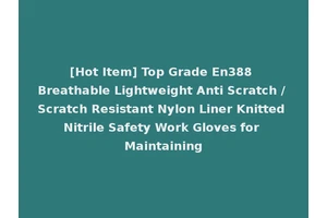 [Hot Item] Top Grade En388 Breathable Lightweight Anti Scratch / Scratch Resistant Nylon Liner Knitted Nitrile Safety Work Gloves for Maintaining