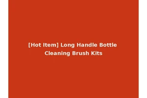 [Hot Item] Long Handle Bottle Cleaning Brush Kits