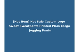 [Hot Item] Hot Sale Custom Logo Sweat Sweatpants Printed Plain Cargo Jogging Pants