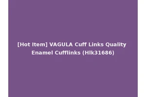 [Hot Item] VAGULA Cuff Links Quality Enamel Cufflinks (Hlk31686)