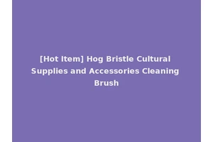 [Hot Item] Hog Bristle Cultural Supplies and Accessories Cleaning Brush