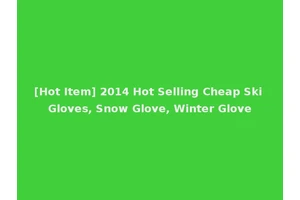 [Hot Item] 2014 Hot Selling Cheap Ski Gloves, Snow Glove, Winter Glove