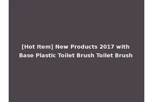 [Hot Item] New Products 2017 with Base Plastic Toilet Brush Toilet Brush