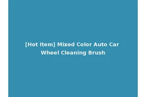 [Hot Item] Mixed Color Auto Car Wheel Cleaning Brush