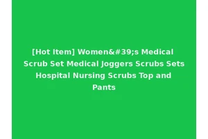 [Hot Item] Women's Medical Scrub Set Medical Joggers Scrubs Sets Hospital Nursing Scrubs Top and Pants