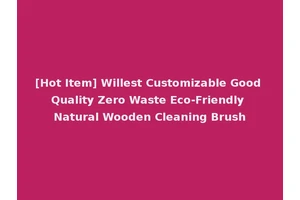 [Hot Item] Willest Customizable Good Quality Zero Waste Eco-Friendly Natural Wooden Cleaning Brush