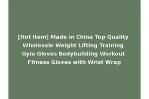 [Hot Item] Made in China Top Quality Wholesale Weight Lifting Training Gym Gloves Bodybuilding Workout Fitness Gloves with Wrist Wrap