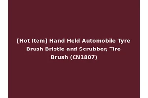 [Hot Item] Hand Held Automobile Tyre Brush Bristle and Scrubber, Tire Brush (CN1807)