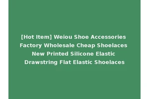 [Hot Item] Weiou Shoe Accessories Factory Wholesale Cheap Shoelaces New Printed Silicone Elastic Drawstring Flat Elastic Shoelaces