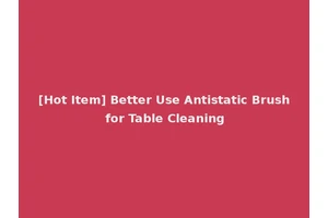 [Hot Item] Better Use Antistatic Brush for Table Cleaning
