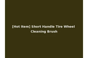 [Hot Item] Short Handle Tire Wheel Cleaning Brush