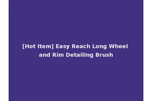 [Hot Item] Easy Reach Long Wheel and Rim Detailing Brush
