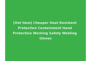 [Hot Item] Cheaper Heat Resistant Protection Containment Hand Protection Working Safety Welding Gloves