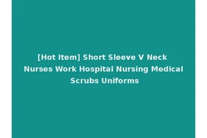 [Hot Item] Short Sleeve V Neck Nurses Work Hospital Nursing Medical Scrubs Uniforms