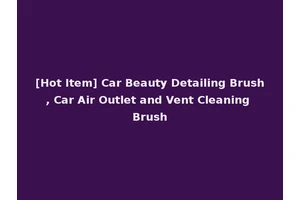[Hot Item] Car Beauty Detailing Brush, Car Air Outlet and Vent Cleaning Brush