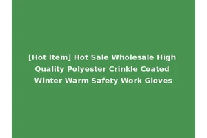 [Hot Item] Hot Sale Wholesale High Quality Polyester Crinkle Coated Winter Warm Safety Work Gloves