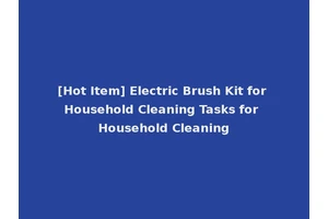 [Hot Item] Electric Brush Kit for Household Cleaning Tasks for Household Cleaning