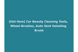 [Hot Item] Car Beauty Cleaning Tools, Wheel Brushes, Auto Vent Detailing Brush