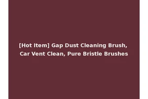 [Hot Item] Gap Dust Cleaning Brush, Car Vent Clean, Pure Bristle Brushes