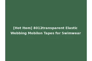 [Hot Item] 8012transparent Elastic Webbing Mobilon Tapes for Swimwear