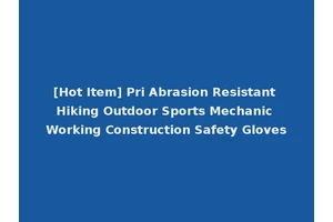 [Hot Item] Pri Abrasion Resistant Hiking Outdoor Sports Mechanic Working Construction Safety Gloves