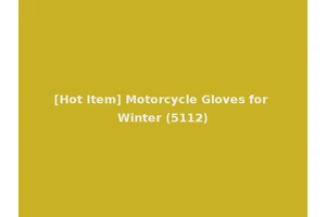 [Hot Item] Motorcycle Gloves for Winter (5112)
