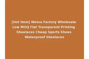 [Hot Item] Weiou Factory Wholesale Low MOQ Flat Transparent Printing Shoelaces Cheap Sports Shoes Waterproof Shoelaces