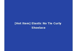 [Hot Item] Elastic No Tie Curly Shoelace