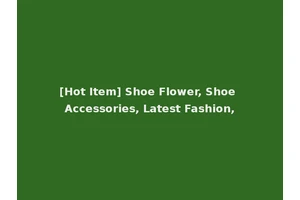 [Hot Item] Shoe Flower, Shoe Accessories, Latest Fashion,