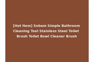 [Hot Item] Sobam Simple Bathroom Cleaning Tool Stainless Steel Toilet Brush Toilet Bowl Cleaner Brush