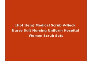 [Hot Item] Medical Scrub V-Neck Nurse Suit Nursing Uniform Hospital Women Scrub Sets