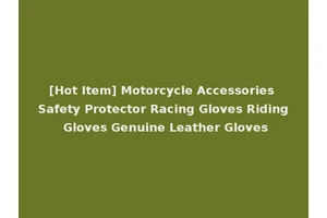 [Hot Item] Motorcycle Accessories Safety Protector Racing Gloves Riding Gloves Genuine Leather Gloves