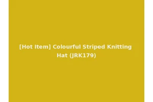 [Hot Item] Colourful Striped Knitting Hat (JRK179)