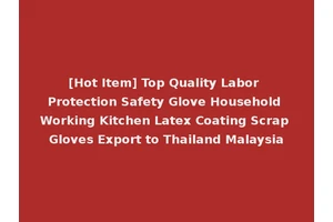 [Hot Item] Top Quality Labor Protection Safety Glove Household Working Kitchen Latex Coating Scrap Gloves Export to Thailand Malaysia