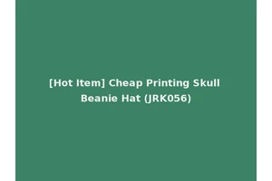 [Hot Item] Cheap Printing Skull Beanie Hat (JRK056)