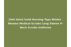 [Hot Item] Solid Nursing Tops Winter Women Medical Scrubs Long Sleeve V-Neck Scrubs Uniforms