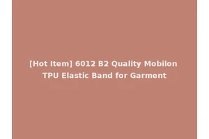 [Hot Item] 6012 B2 Quality Mobilon TPU Elastic Band for Garment