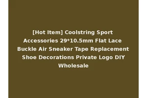 [Hot Item] Coolstring Sport Accessories 29*10.5mm Flat Lace Buckle Air Sneaker Tape Replacement Shoe Decorations Private Logo DIY Wholesale