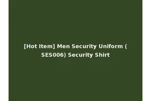 [Hot Item] Men Security Uniform (SES006) Security Shirt